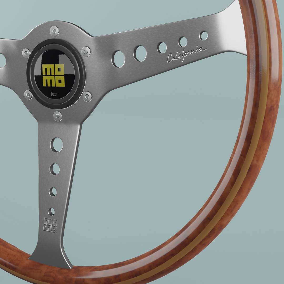 3D model MOMO Steering Wheel CALIFORNIA WOOD - TurboSquid 1779012