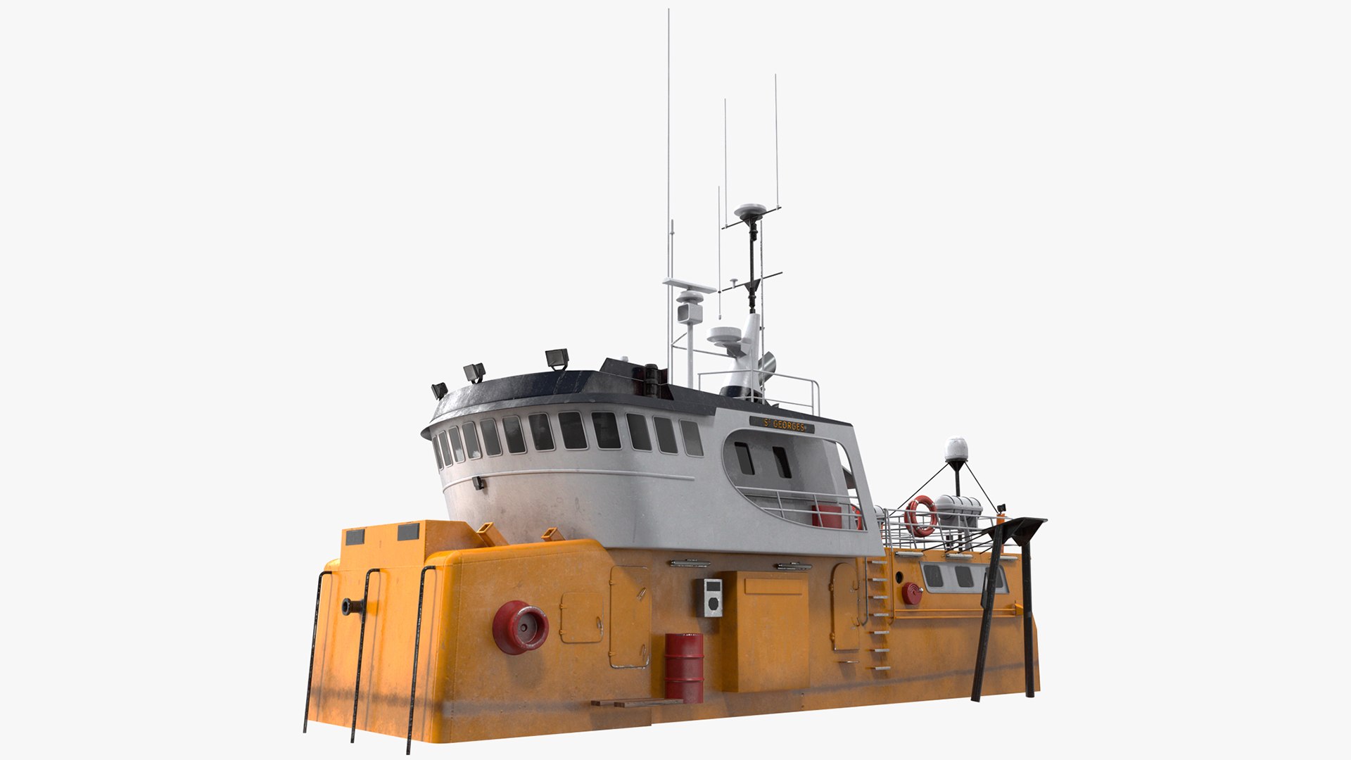 Fishing Boat Cabin 3D model preview