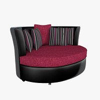 Armchair (Black Leather)