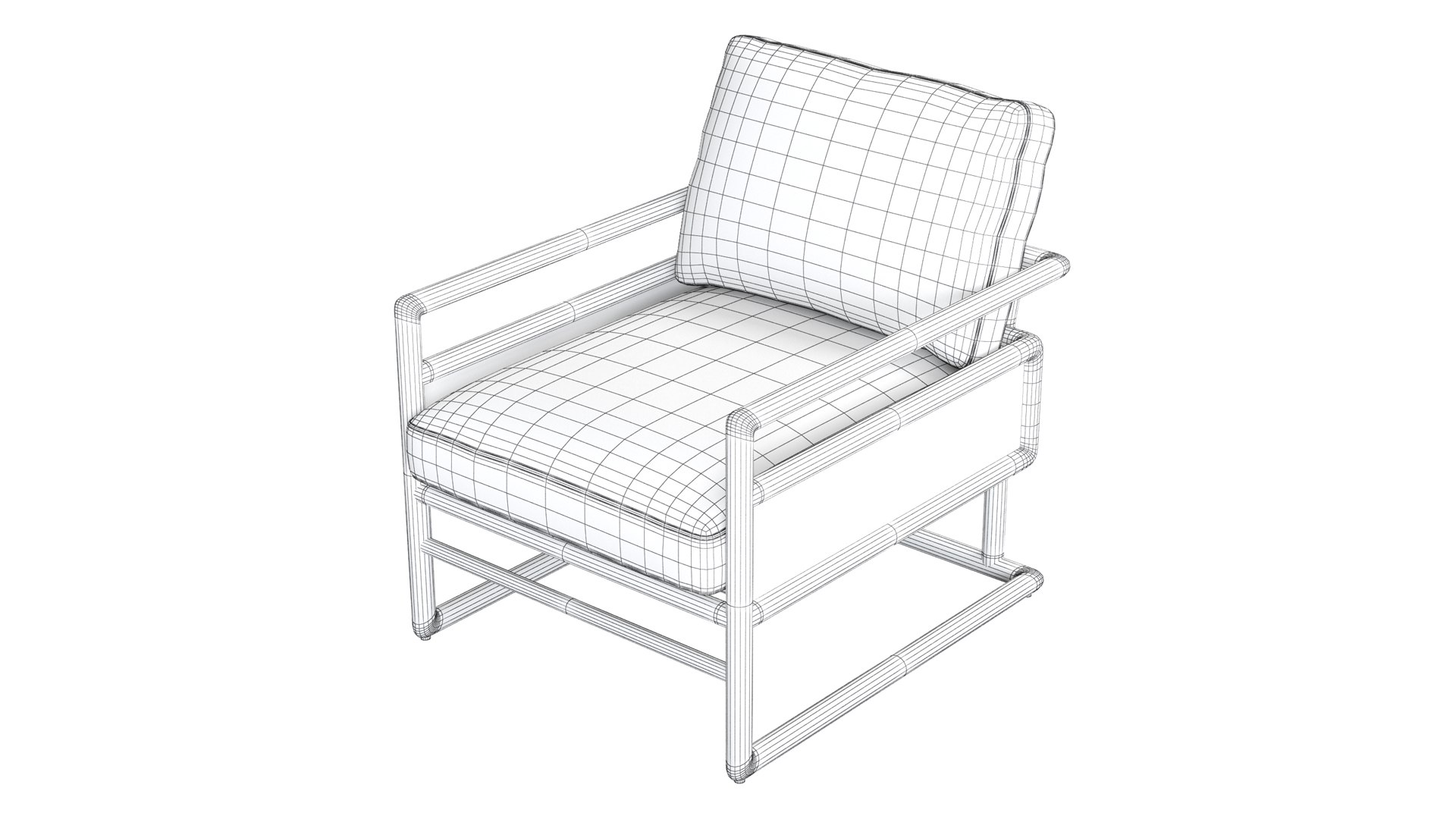 Crate And Barrel Carlin Armchair 3D Model - TurboSquid 2090041