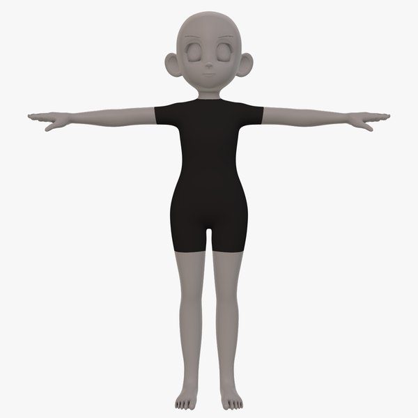 3D base mesh girl characterv12 model