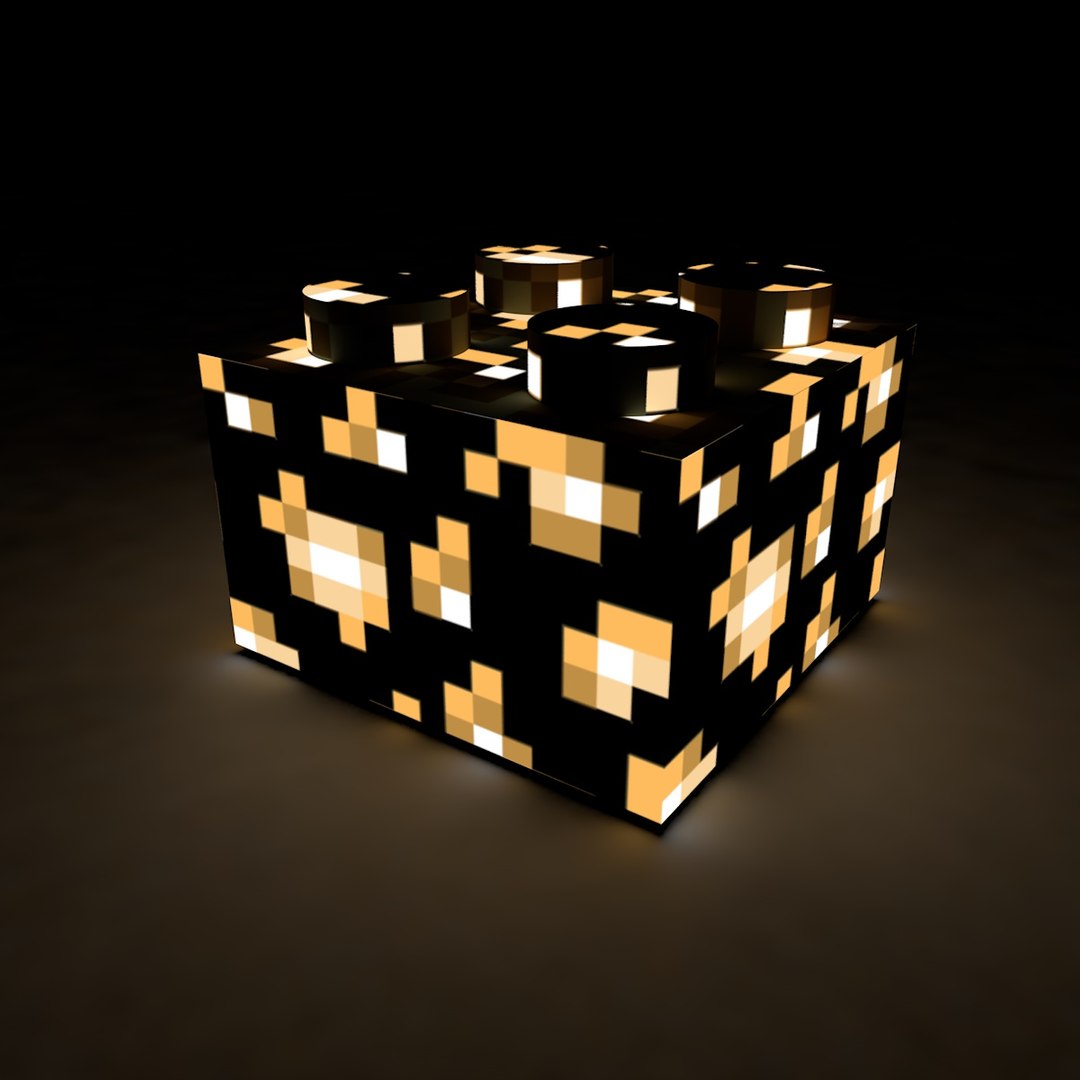3d Model Minecraft Legos Block