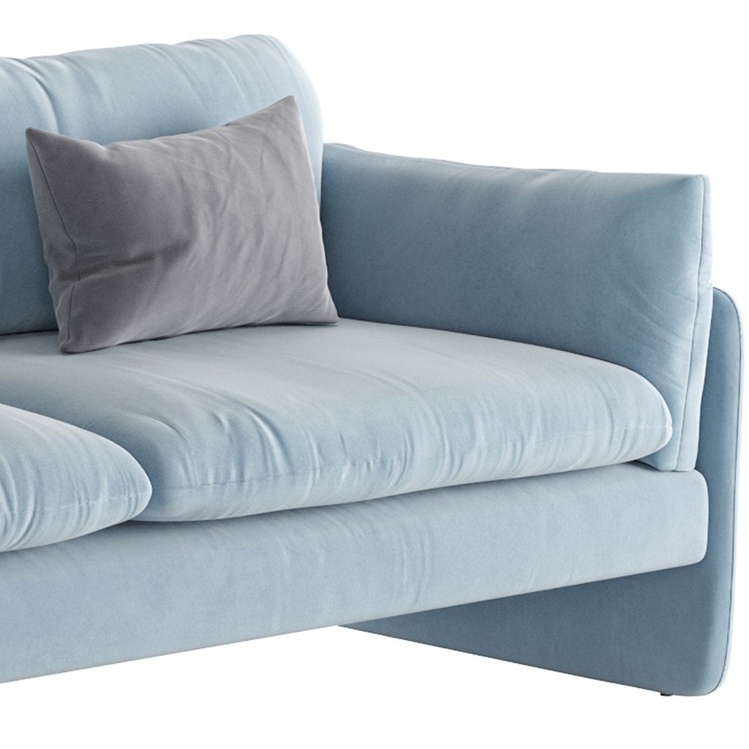 3D Gilmour TwoCushion Sofa TurboSquid 2150876