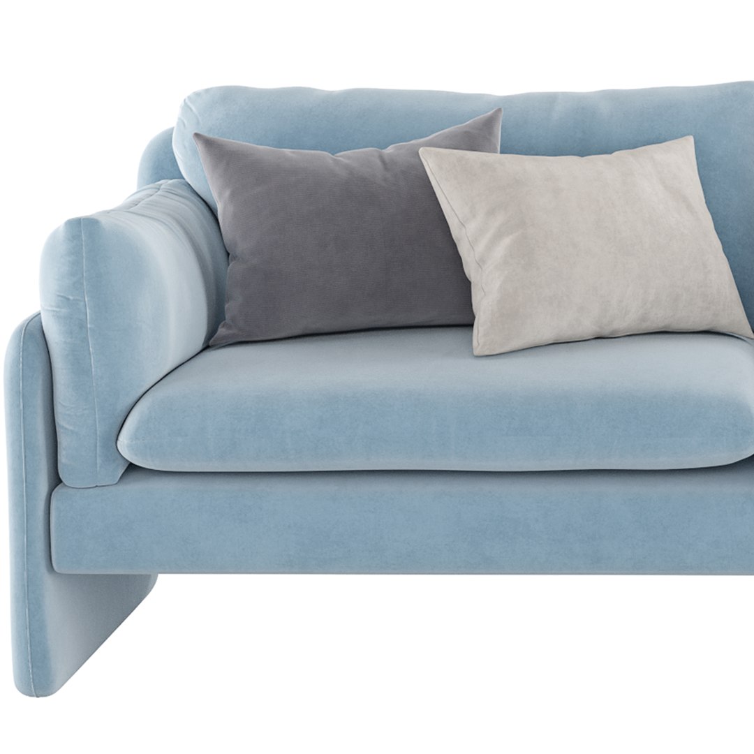 3D Gilmour TwoCushion Sofa TurboSquid 2150876