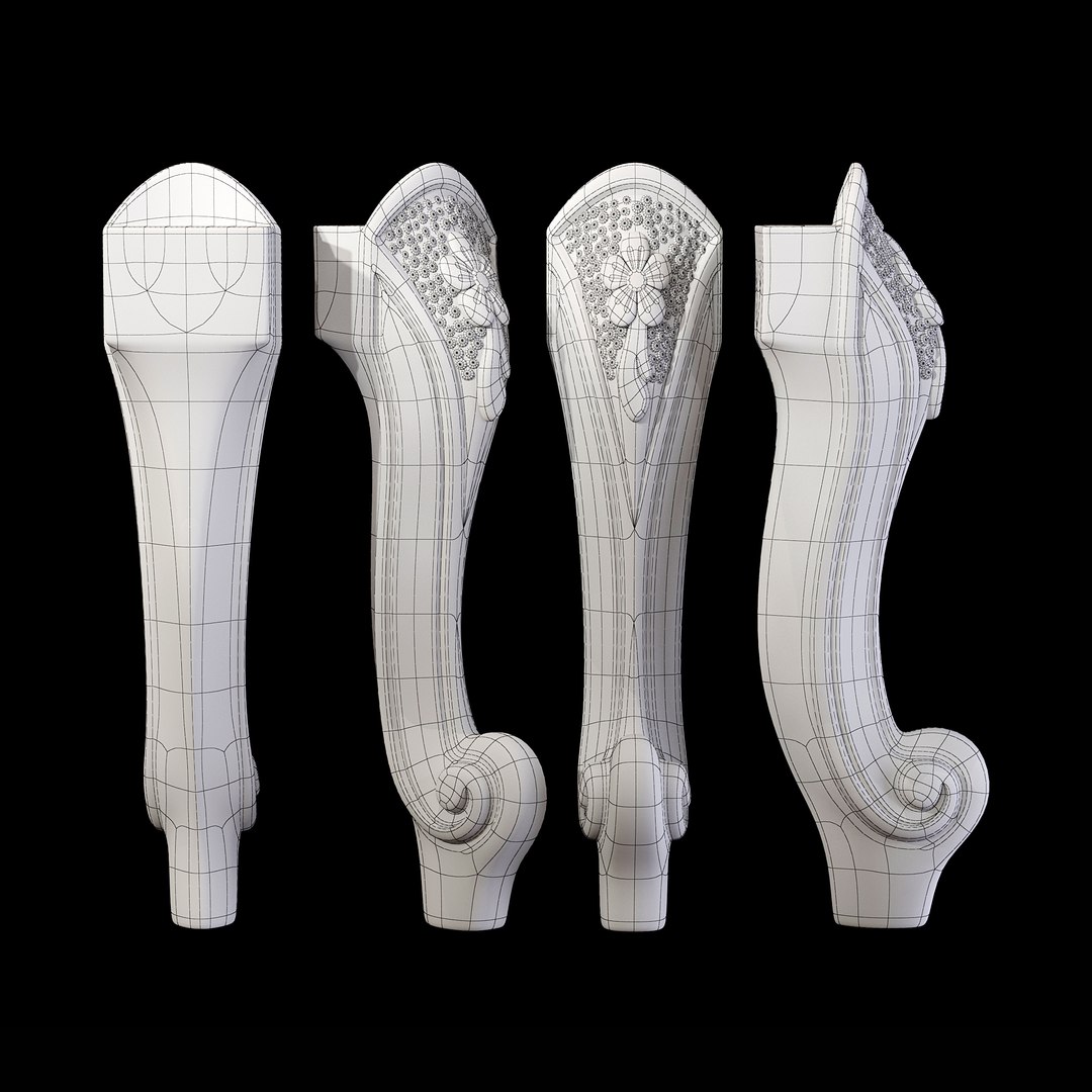 Classic leg 014 3D model - TurboSquid 1741117