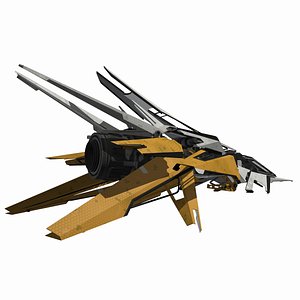 Sci-Fi Space Ship Fighter - SciFi HD Modern Spacecraft