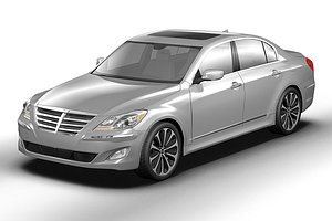 3d model hyundai genesis
