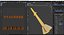 pbr uv-textured aim-120 amraam missile 3d model