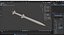 pbr uv-textured aim-120 amraam missile 3d model