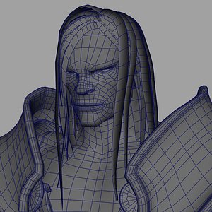 night elf druid 3d obj