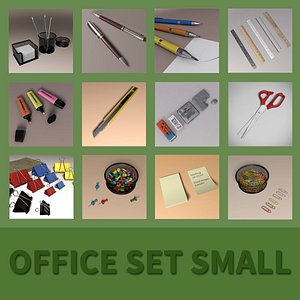 office set small 3D model