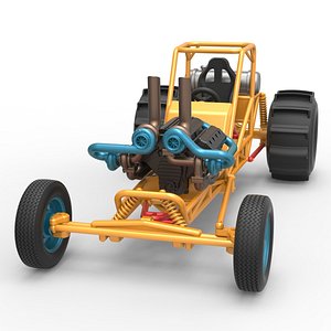 3D Diecast Dirt Dragster Scale 1 to 25