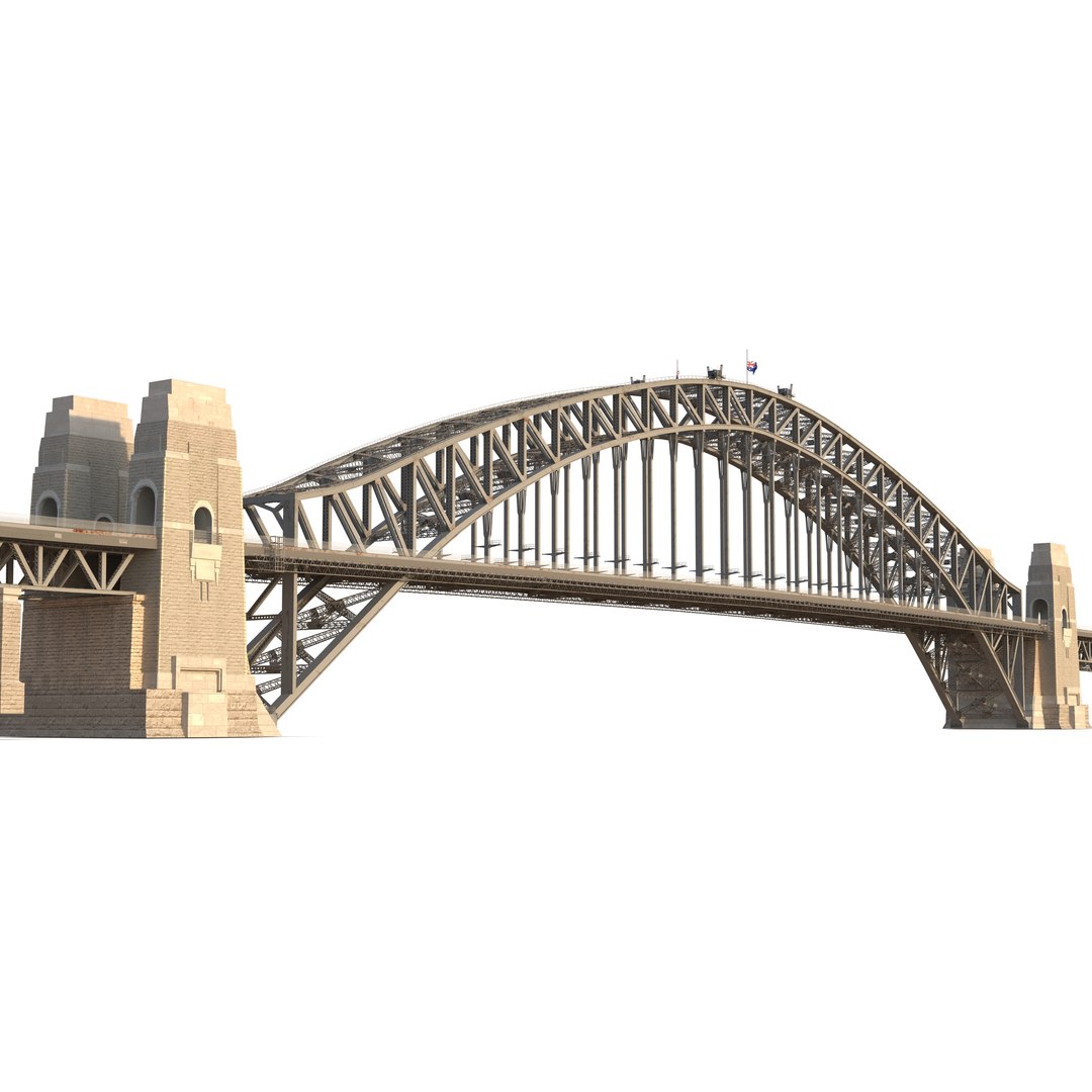 Sydney Harbour Bridge 3D model preview