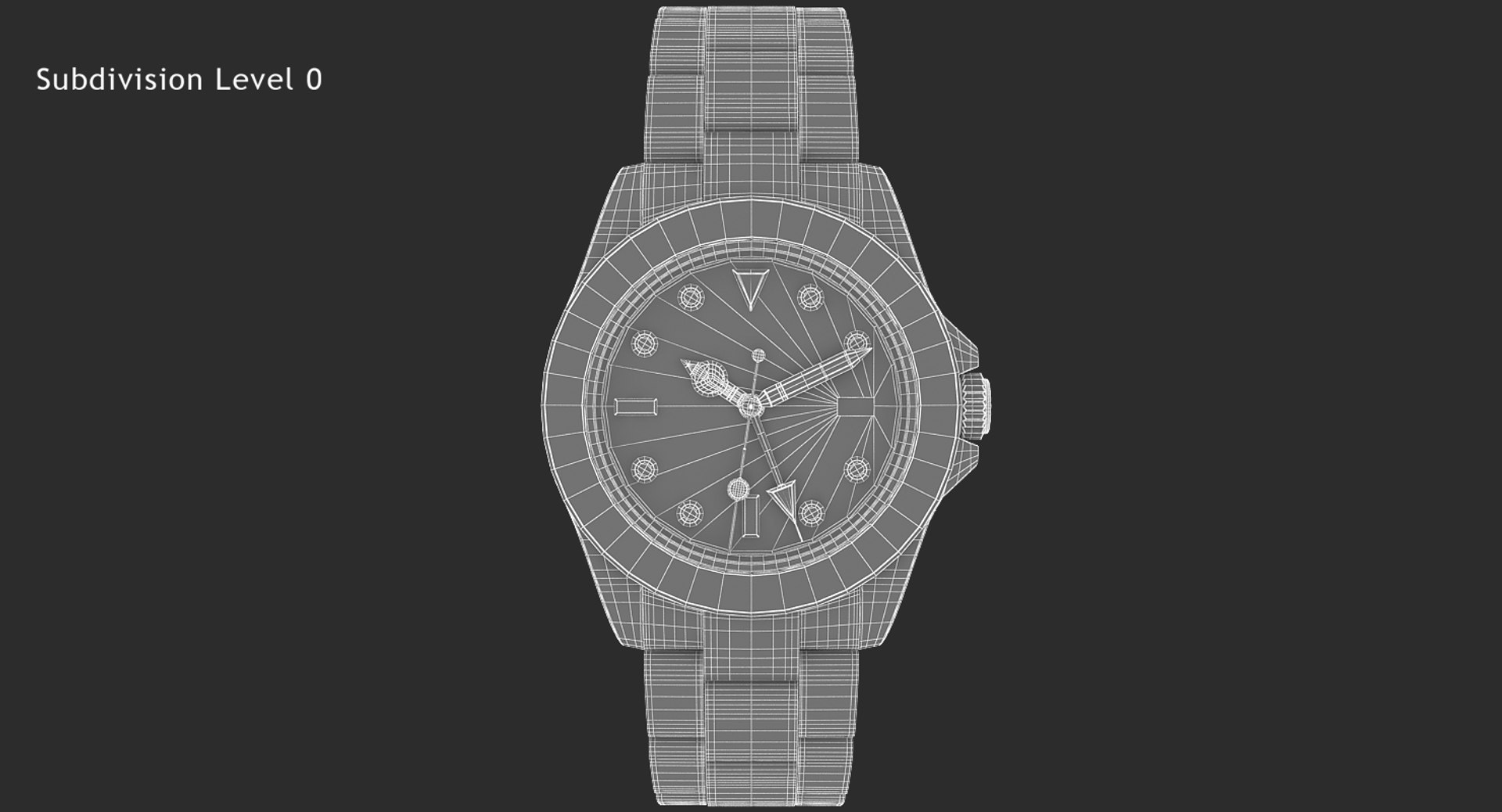3d model realistic rolex explorer ii