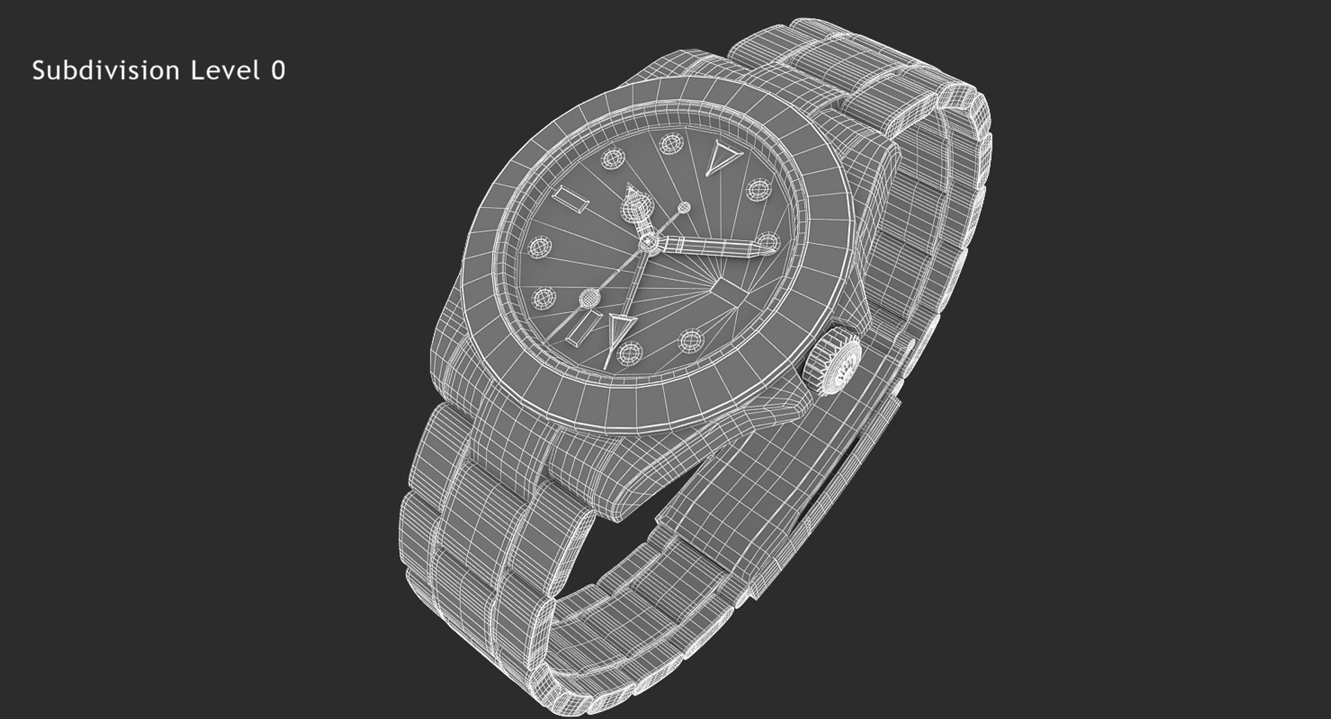 3d model realistic rolex explorer ii