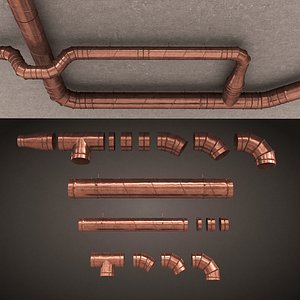 bronze air conditioning 3d model