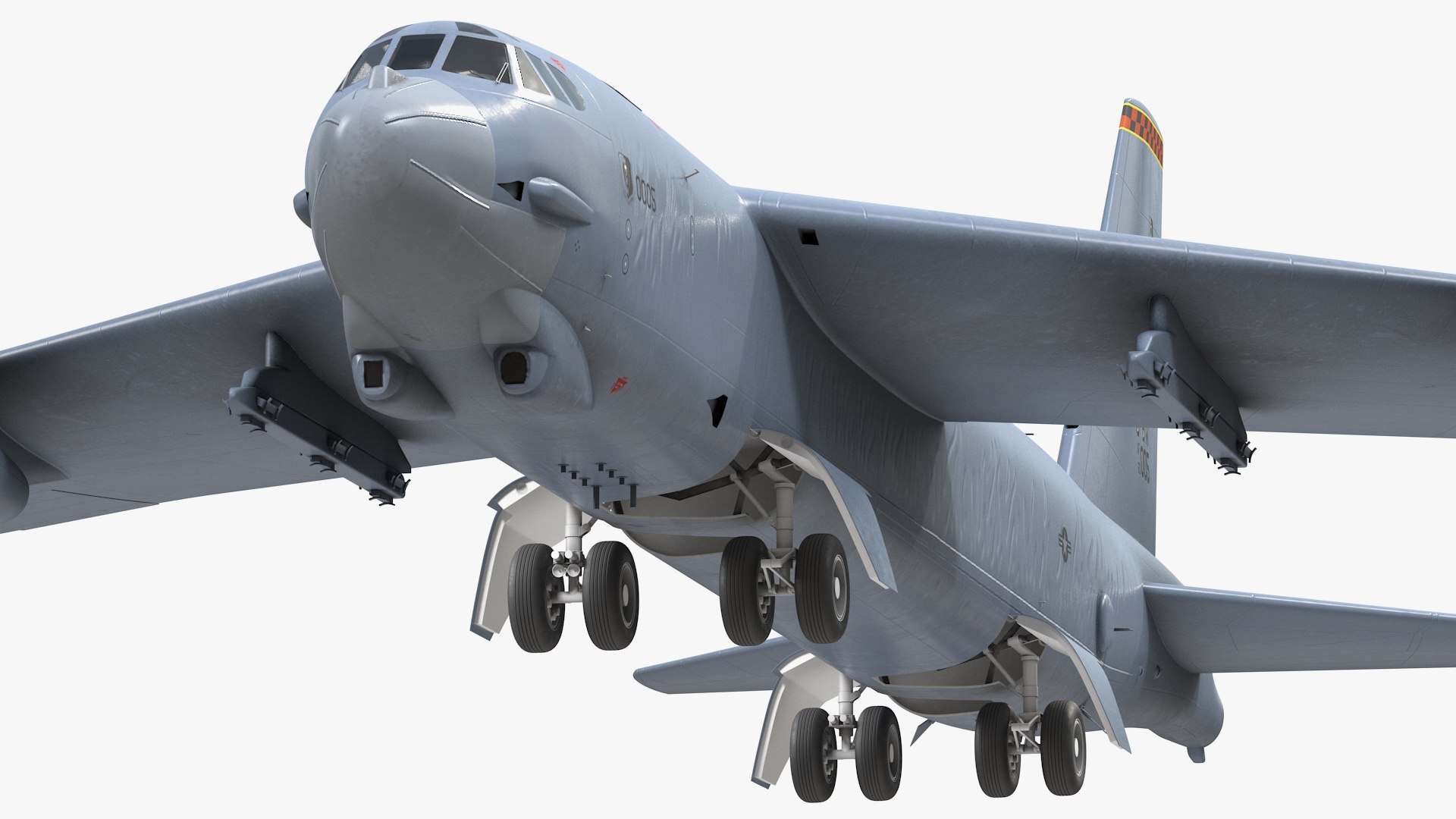 Boeing B52 Stratofortress Strategic Bomber 3D model preview