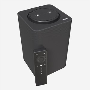 Yandex Station smart speaker voice assistant Alice 3D