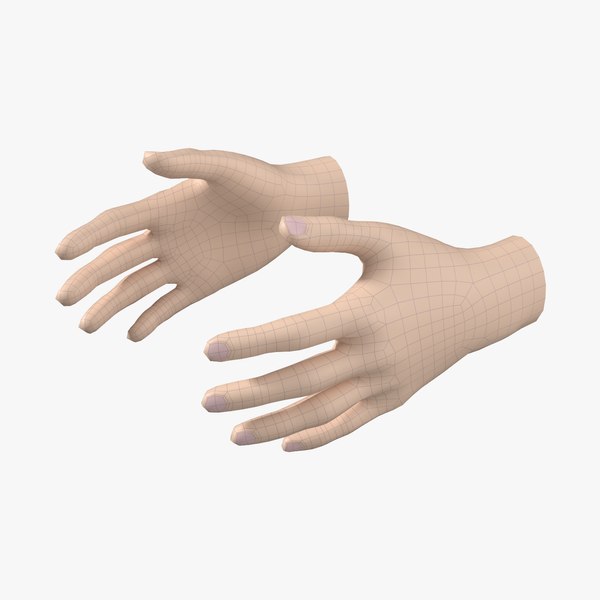 Female Hand Base Mesh 03 3D model