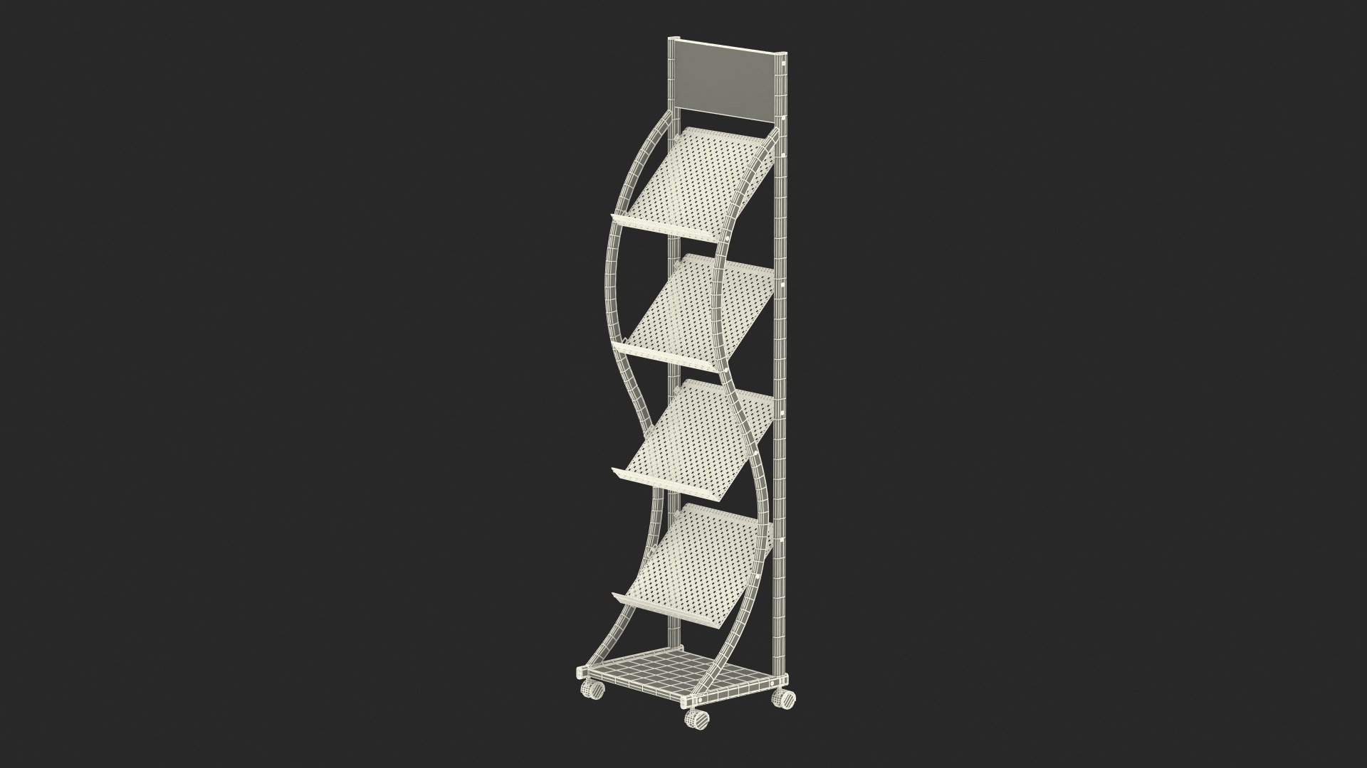 3D Mockup Magazine Rack Aluminium - TurboSquid 2068988
