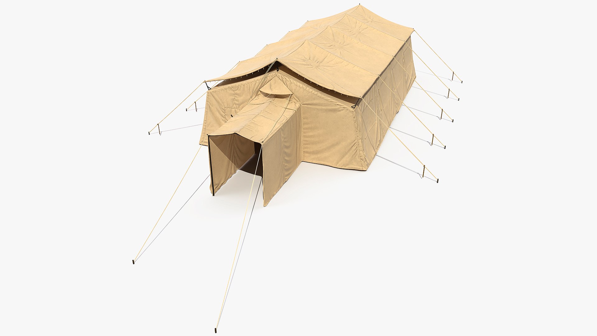 Army Temper Tent 3D model preview