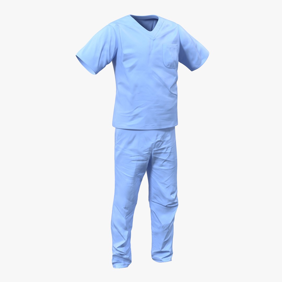 Surgeon Dress 15 3D model preview