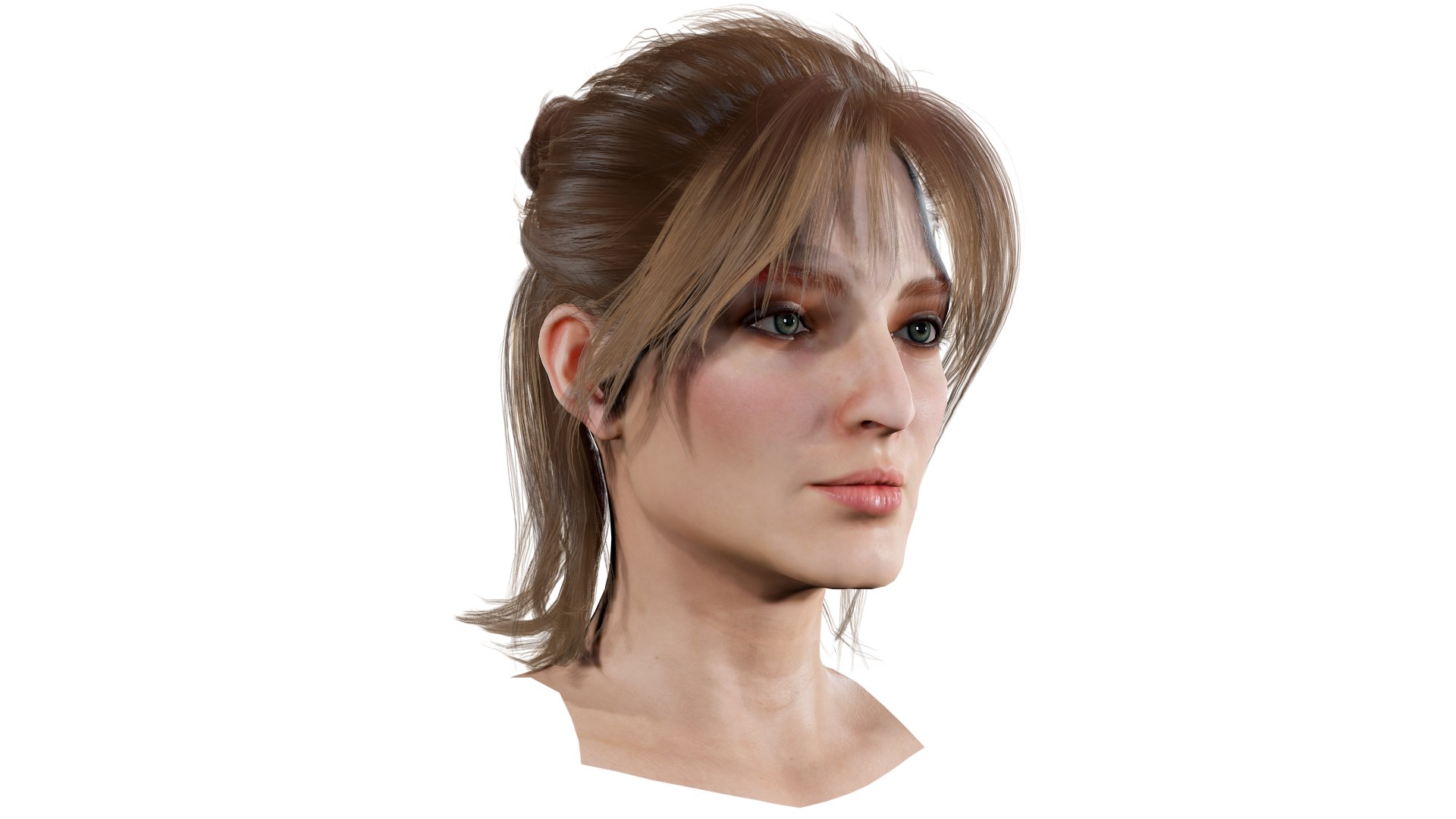 5 realistic models of heads 3D model - TurboSquid 1782441