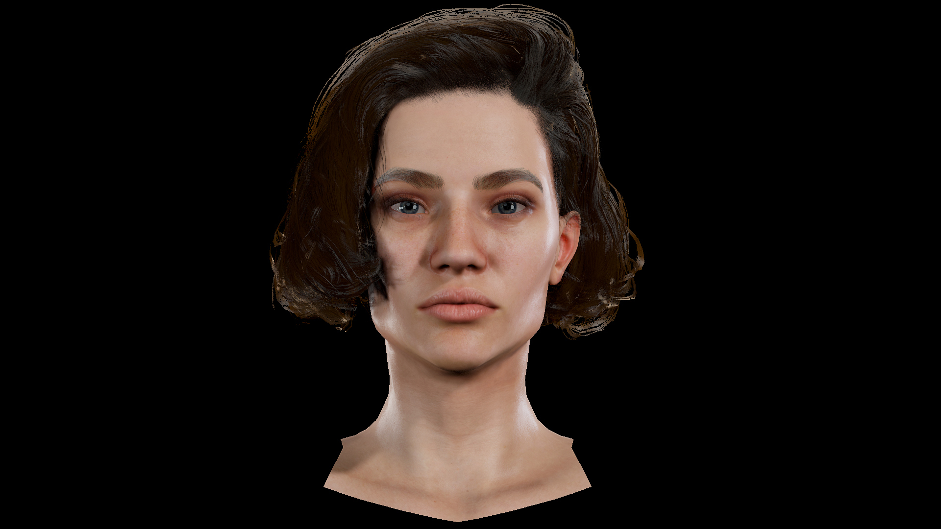 5 realistic models of heads 3D model - TurboSquid 1782441