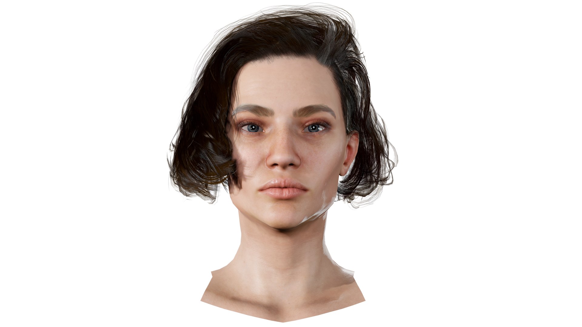 5 realistic models of heads 3D model - TurboSquid 1782441