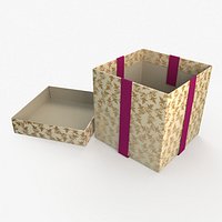 Christmas BOX Open3 Ribbon cream