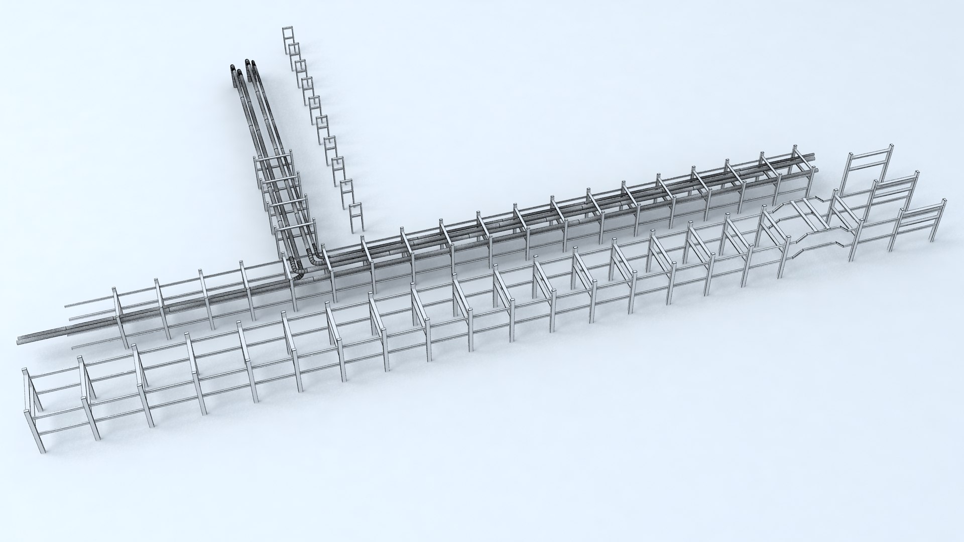 Pipe Gantry 3D Model - TurboSquid 1382367