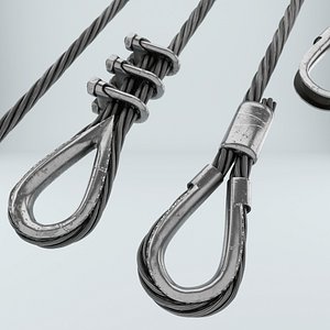 Set of Thimbles and Steel Wire Ropes
