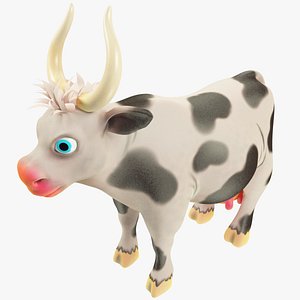 cartoon cow 3D model