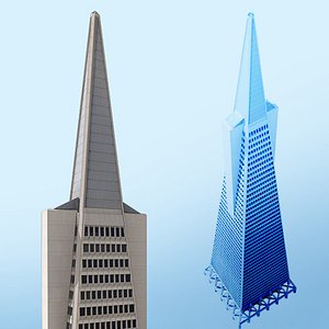 transamerica skyscraper san francisco 3d model