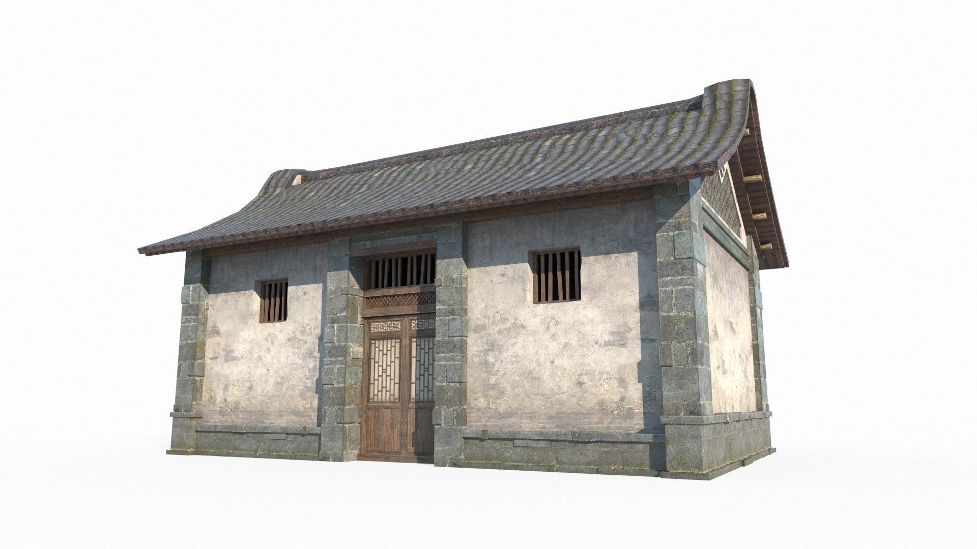 3D Single Room Houses In Ancient Asian Architecture Model - TurboSquid ...