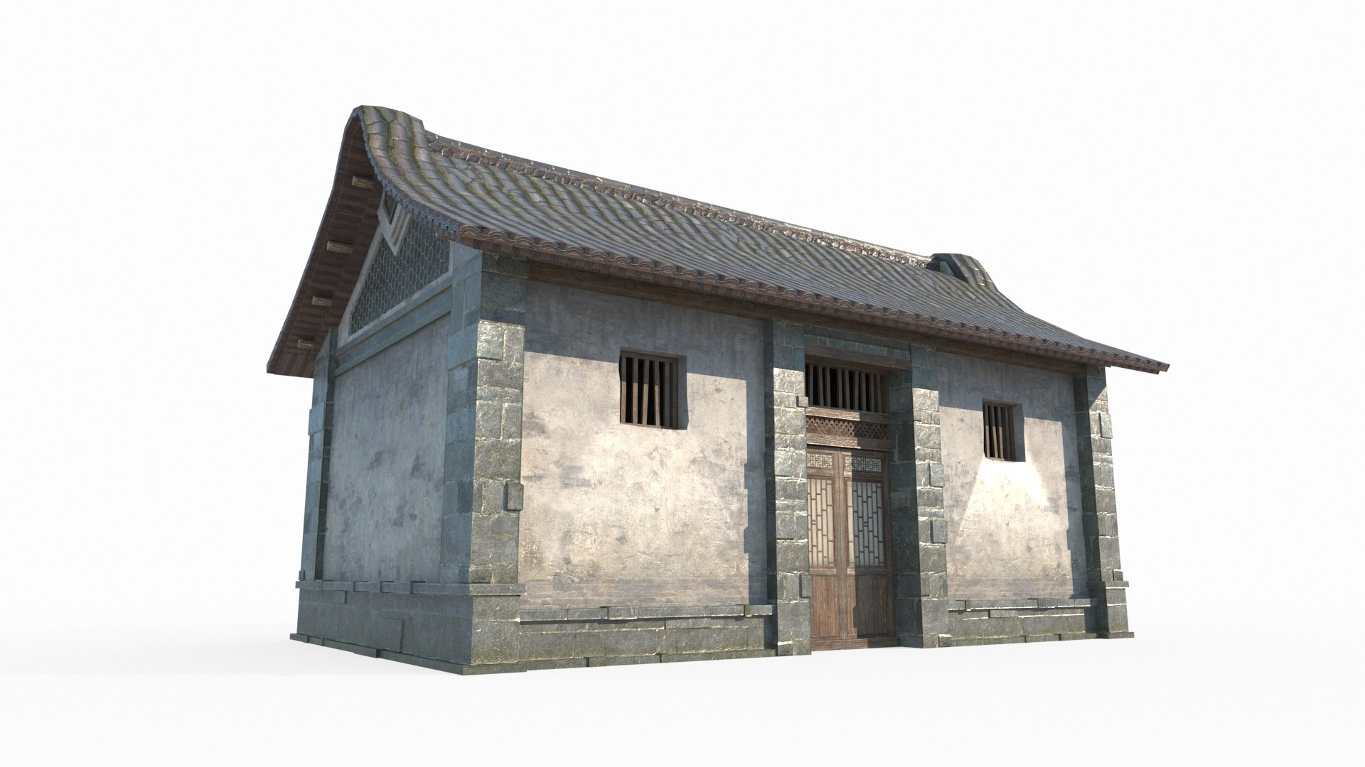 3D Single Room Houses In Ancient Asian Architecture Model - TurboSquid ...