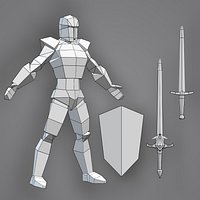 Low Poly Male Knight