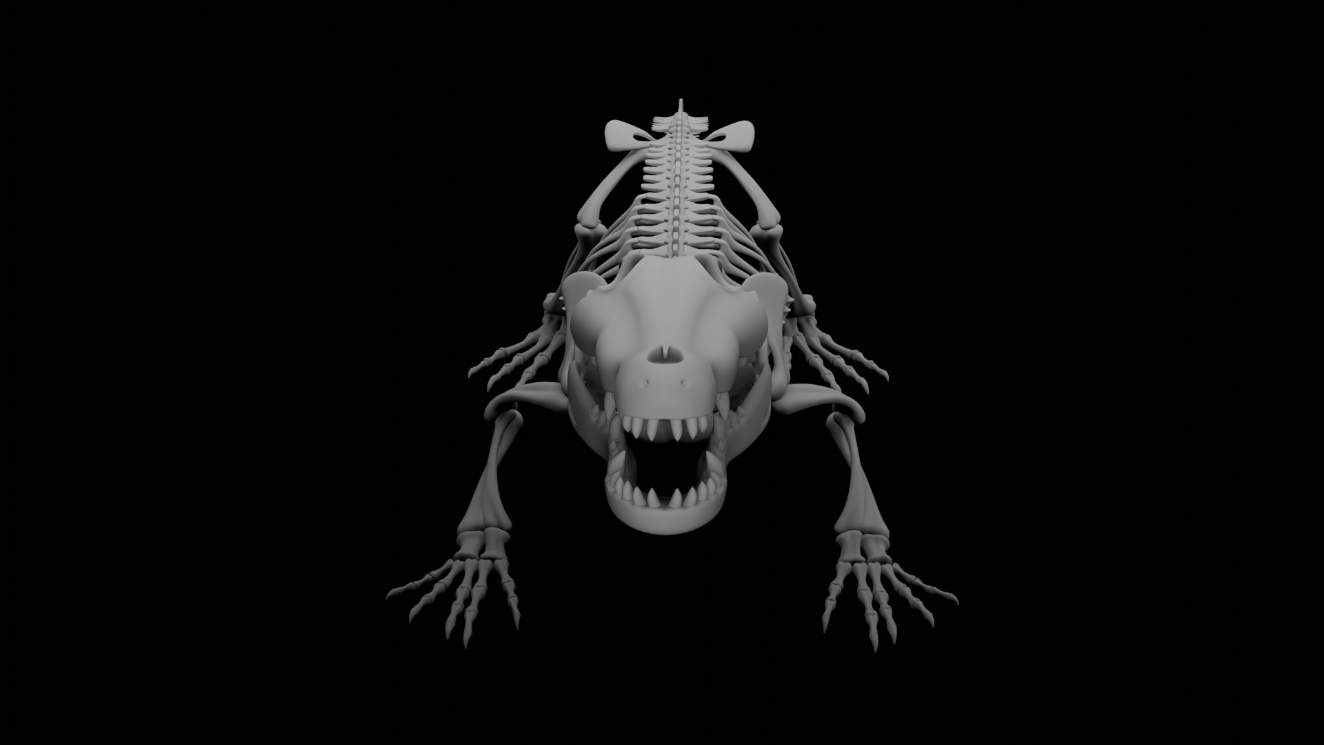 Crocodile Skeleton 3D Model  Highly Detailed Clean Topology  Animation Ready 3D model https://p.turbosquid.com/ts-thumb/c8/aJFXdw/qv/03/png/1746872213/1920x1080/fit_q87/2bdf3abeaee60ffda3d3c97ce8f13f4f87e80c44/03.jpg