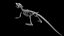 Modèle 3D de squelette de crocodile, topologie propre et très détaillée, prêt pour l'animation