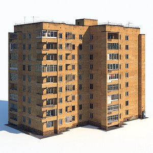 soviet nine-story 3D model