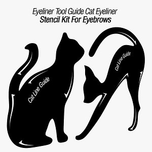 Eyeliner Tool Guide Cat Eyeliner Stencil Kit For Eyebrows