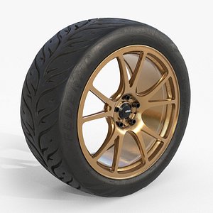 Konig Freeform 17x9 PCD 5x100 with Federal 595 RS 235 40 low-poly high poly