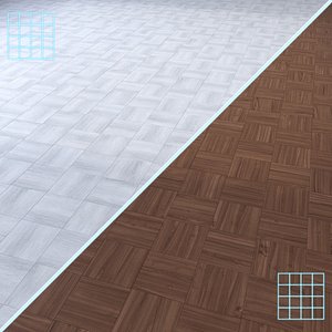 Parquet - Laminate - Wooden floor 2 in 1 3D model