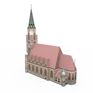 3d st leopold s church model