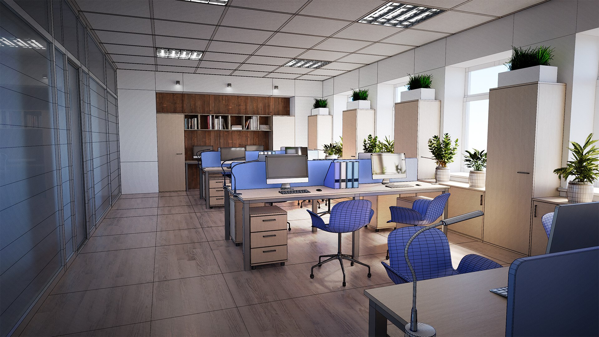 Office Model - TurboSquid 1955072