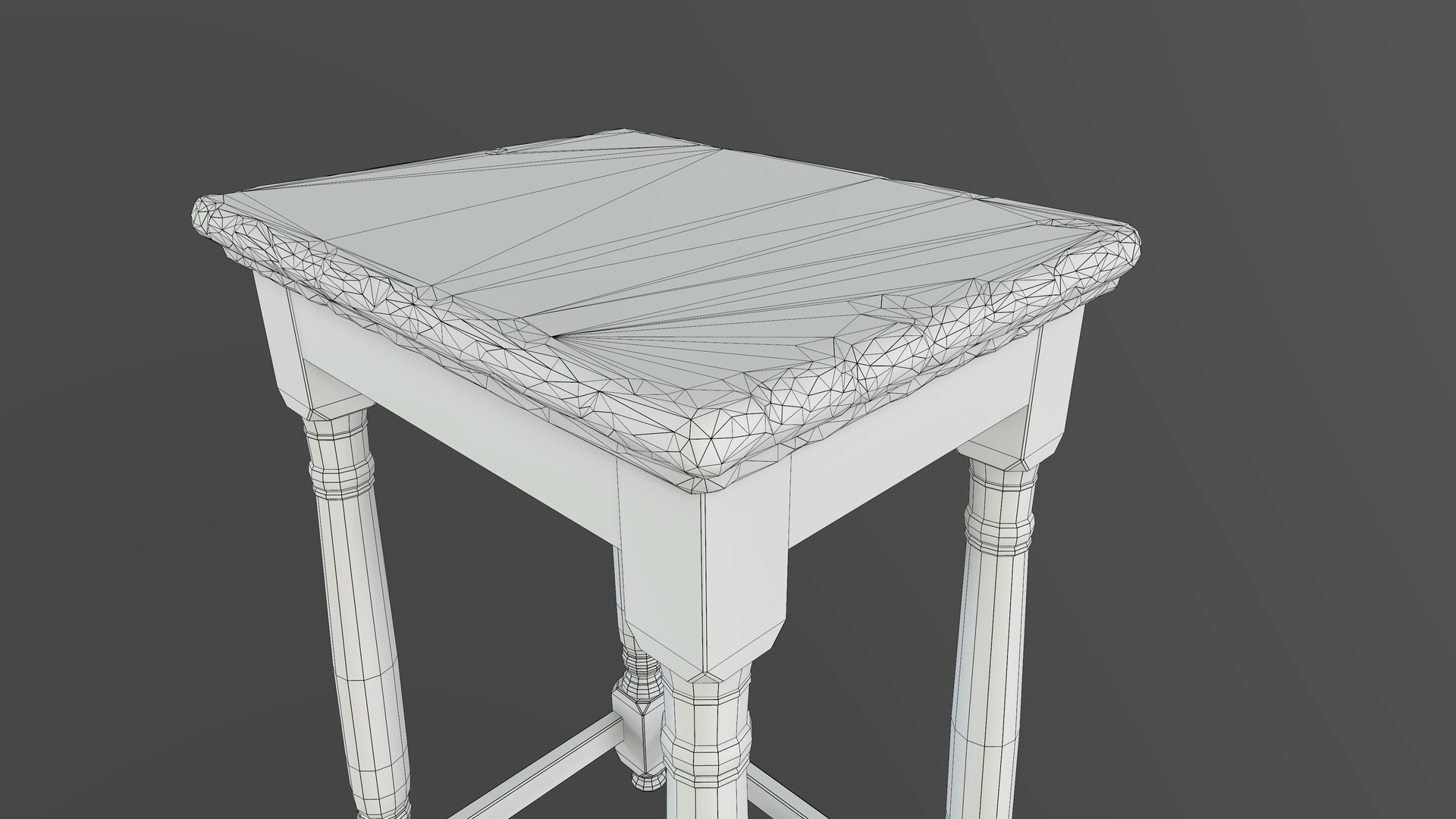 3D Model Wooden Stool - TurboSquid 1447003