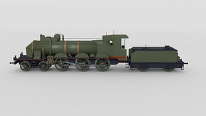 Historical Swiss steam locomotive