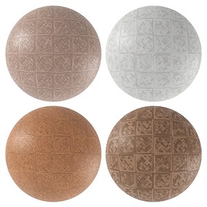 Parquet - Laminate - Wooden floor 4 in 1 3D model