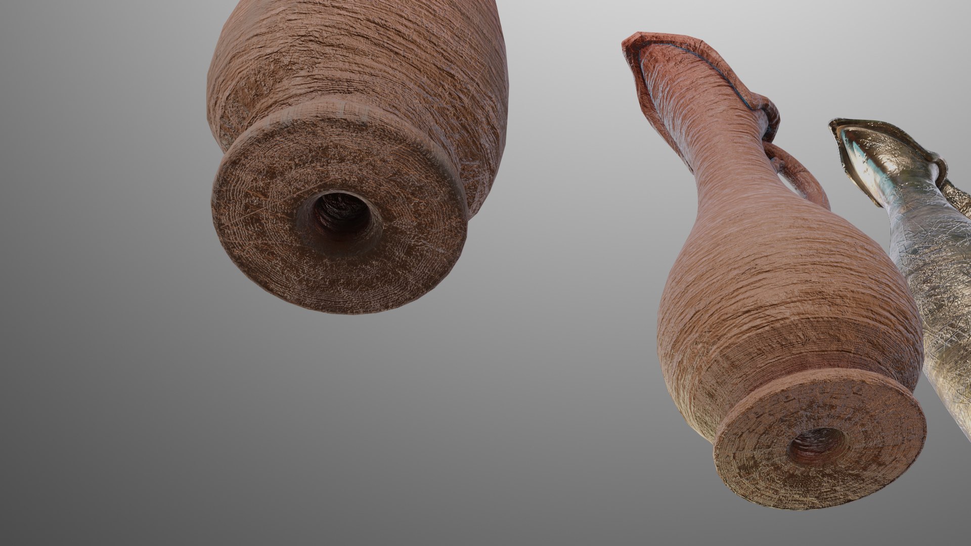 3D Clay Pitchers Collection Model - TurboSquid 1986072