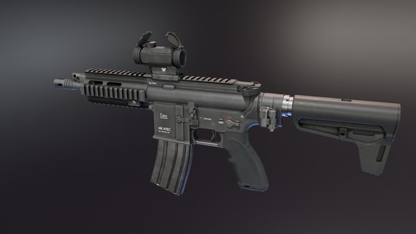 HK416 紧凑型3D模型 - TurboSquid 2191379